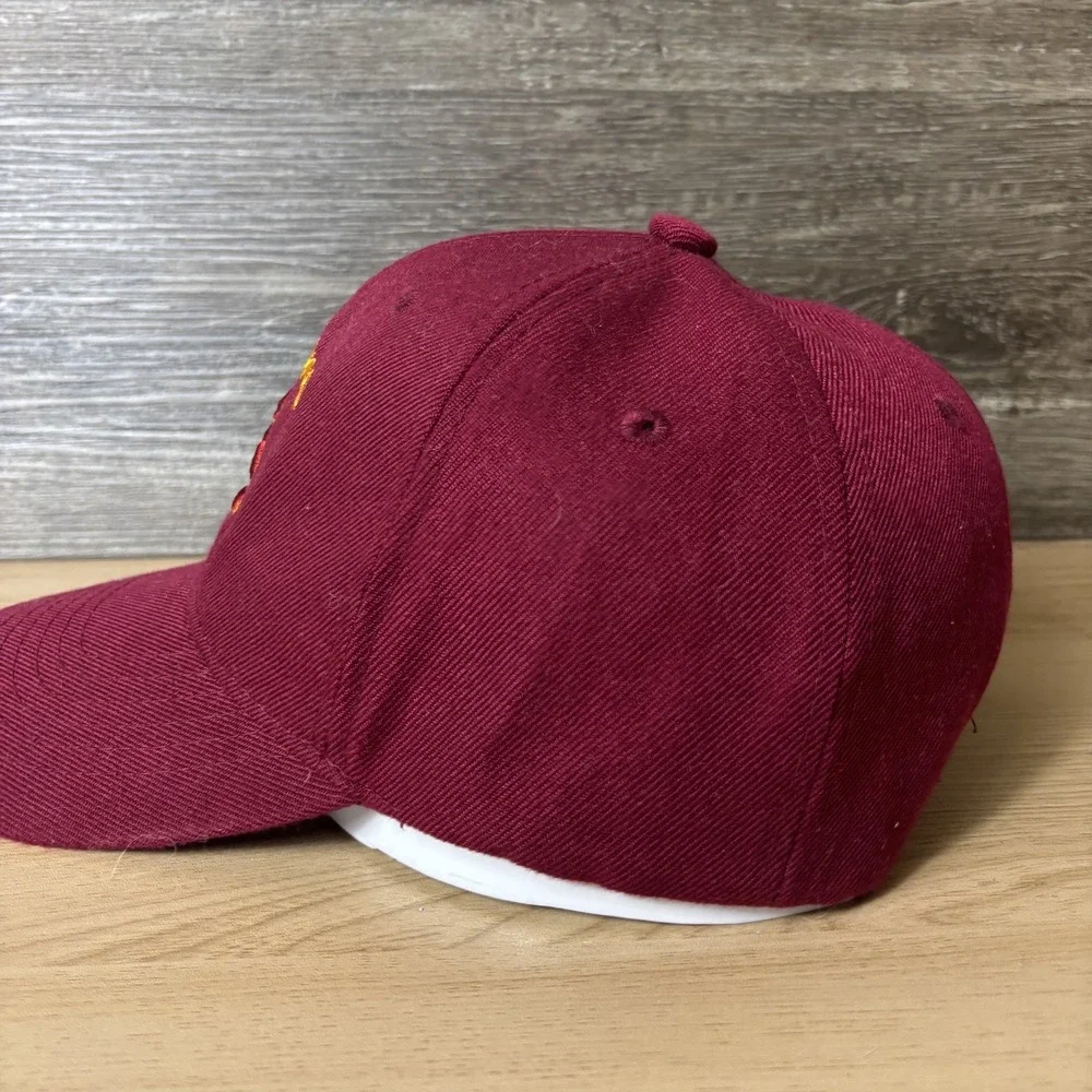USC Trojans Hat Cap Strap Back Mens Maroon Yellow NCAA College Football